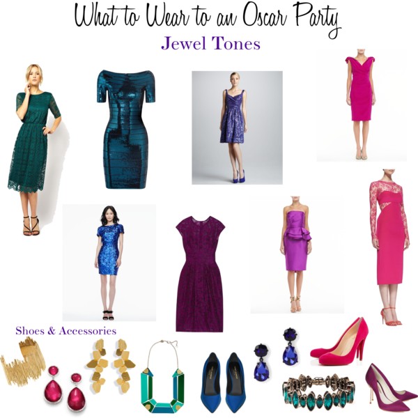 What to Wear to an Oscar Party - Jewel Tones