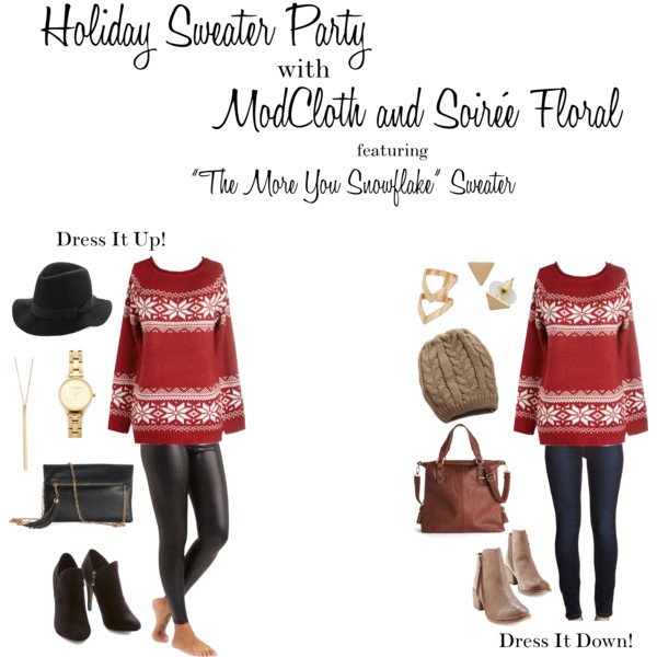 Holiday Sweater Party with ModCloth & Soirée Floral