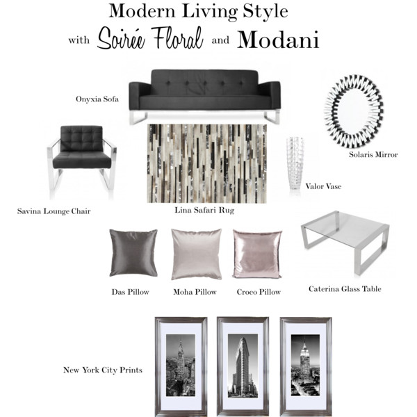 Modern Living Style with Soirée Floral & Modani Furniture