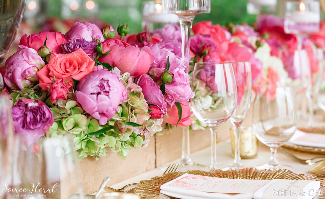 Coral Pink and White Nantucket Wedding Soiree Floral Zofia Photo 11