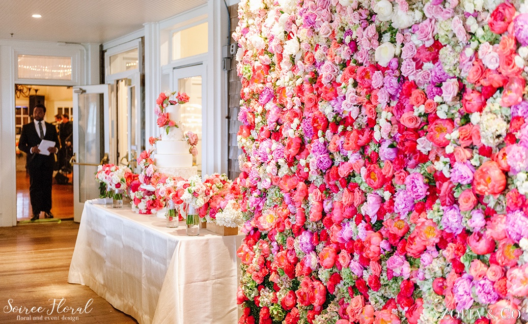 Coral Pink and White Nantucket Wedding Soiree Floral Zofia Photo 12