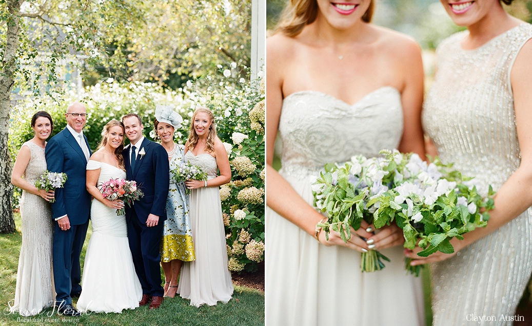 Lavender and Mint Bridesmaids Bouquets Soiree Floral Clayton Austin Nantucket Wedding13