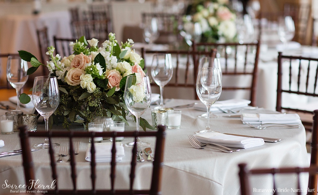 Green and White Nantucket Wedding Soiree Floral 3