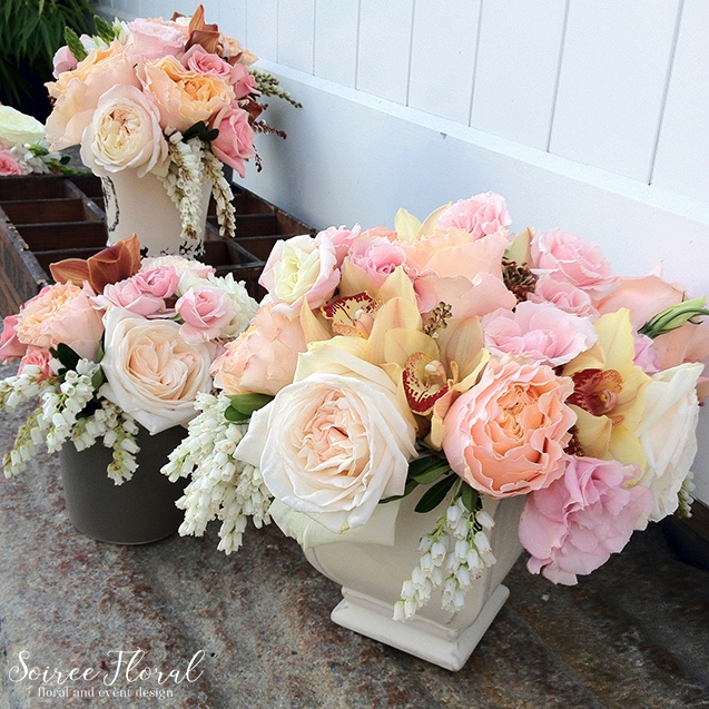 Nantucket Flower Delivery – Peach and Cream – Soiree Floral