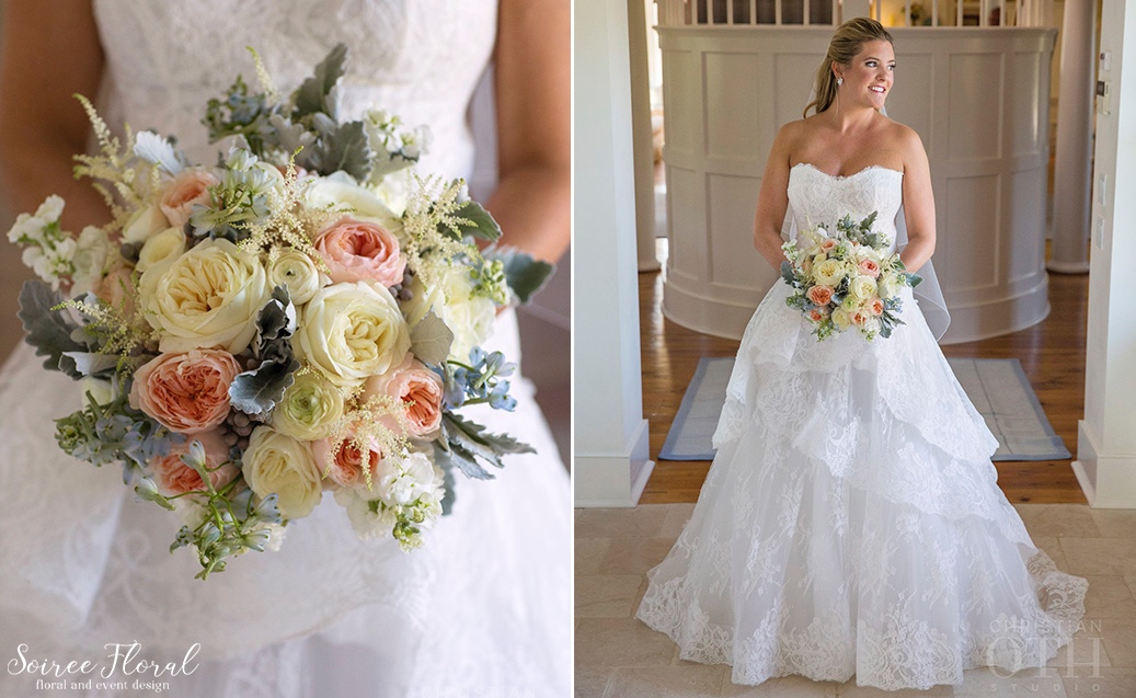 White-Peach-Blue-Bouquet-Nantucket-Wedding-Christian-Oth 1