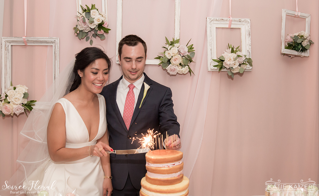Cake Backdrop – Nantucket Wedding
