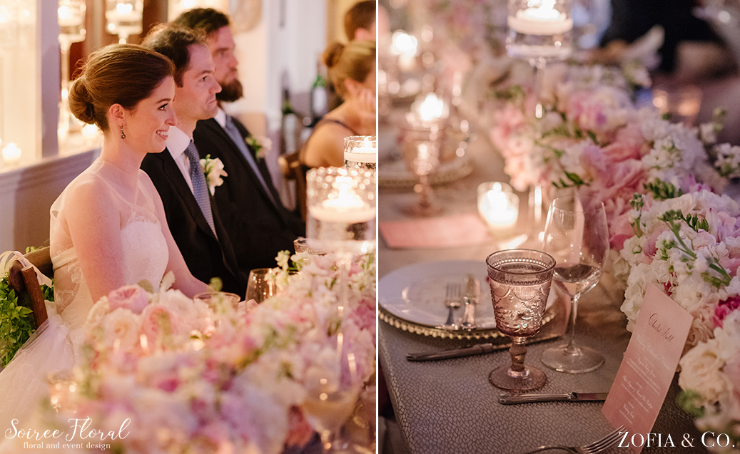 Head Table – Nantucket Yacht Club Candlelight Wedding