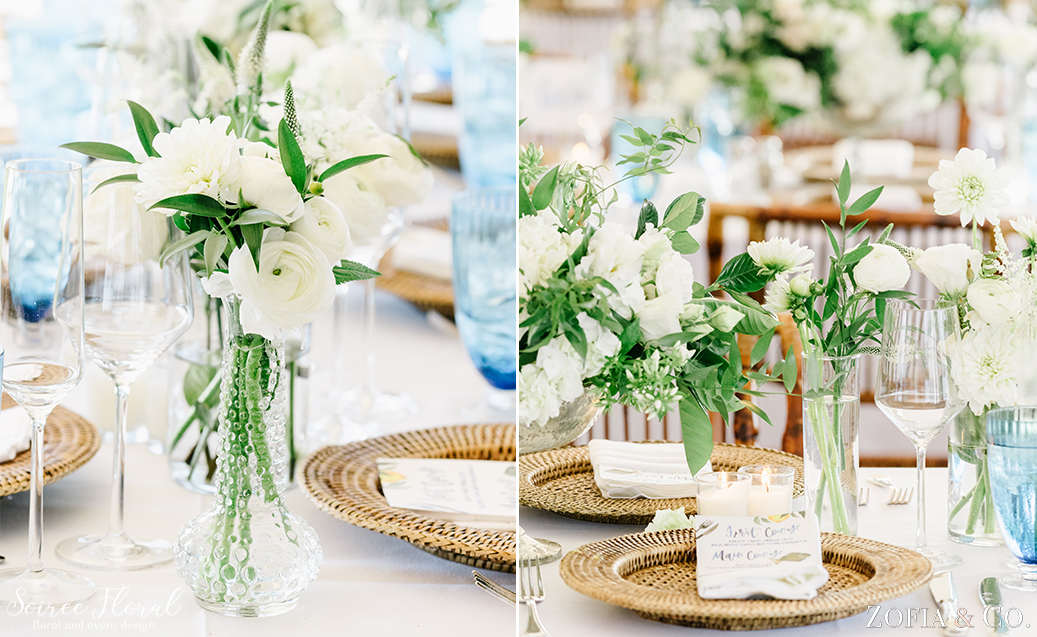Green and White Wedding Flowers – Nantucket Wedding