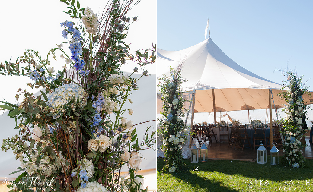 Blue and White Wedding at Wauwinet – Nantucket – Soiree Floral 13