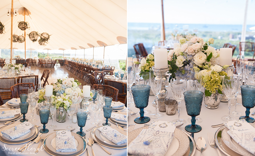 Blue and White Wedding at Wauwinet – Nantucket – Soiree Floral 24