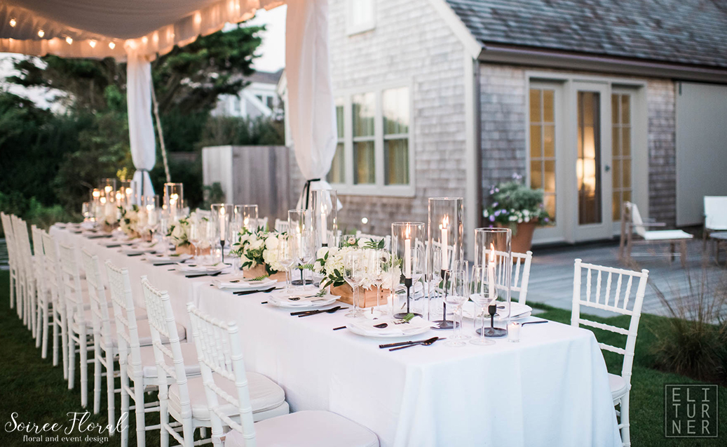 Green White and Black Wedding – Nantucket – Soiree Floral3