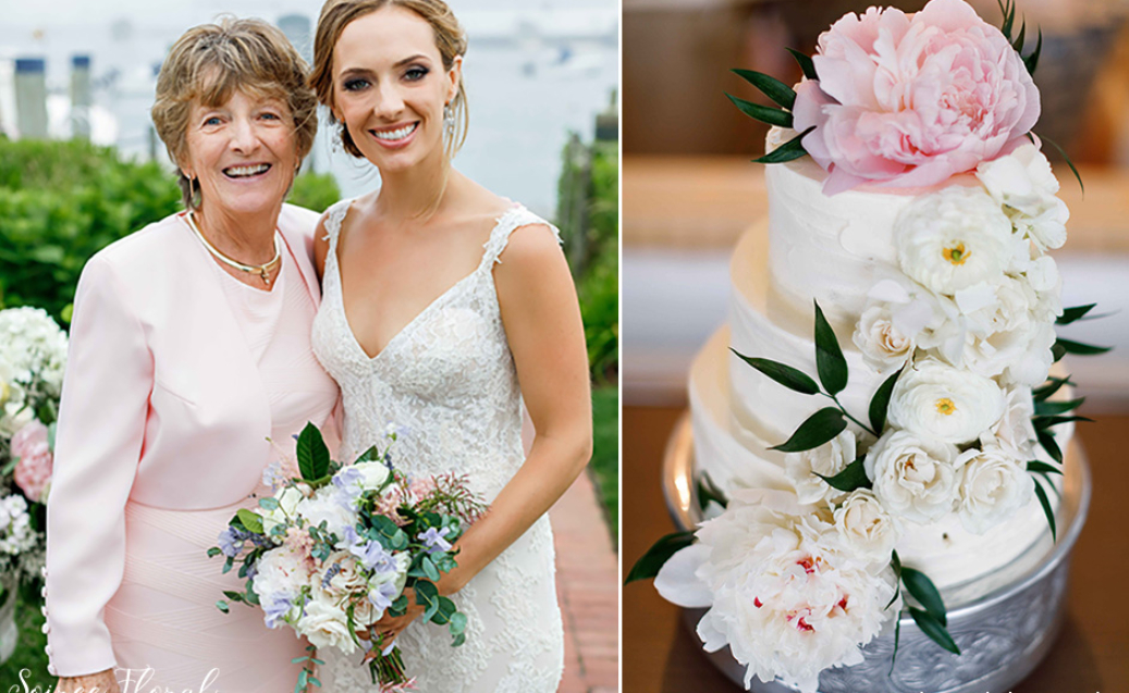 Bridal bouquet cake