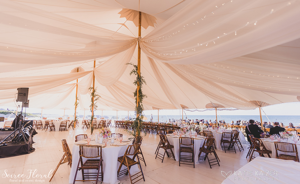 Galley Beach tented wedding