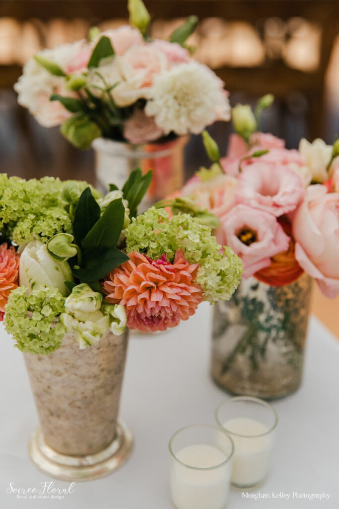 Tabletop Flowers for Wedding Table